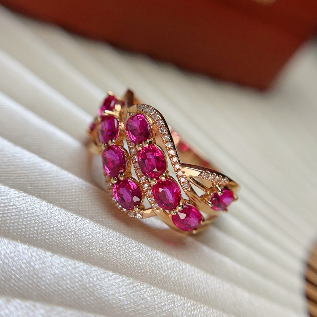 14k Gold 2.65 Ct Natural Ruby & Diamond Ring - 3