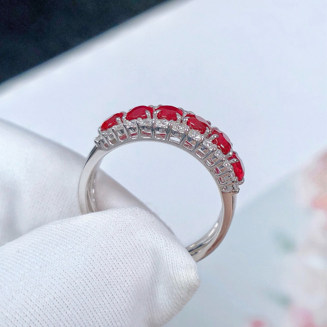 14k Gold 2.31 Ctw Natural Ruby & Diamond Ring - 2