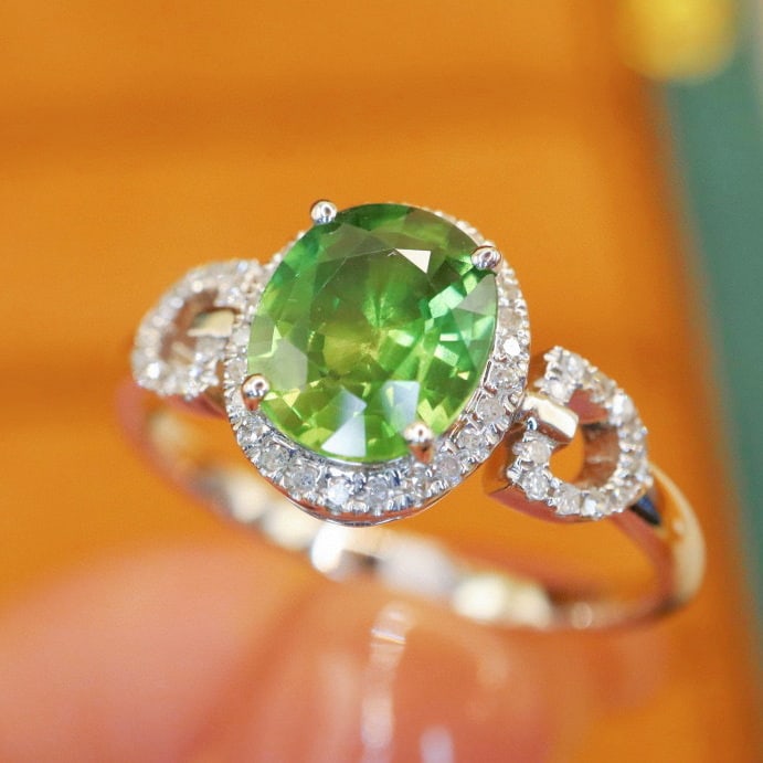 14k Gold 1.54 Ctw Natural Sapphire & Diamond Ring - 2