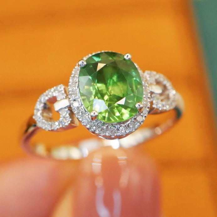 14k Gold 1.54 Ctw Natural Sapphire & Diamond Ring - 3