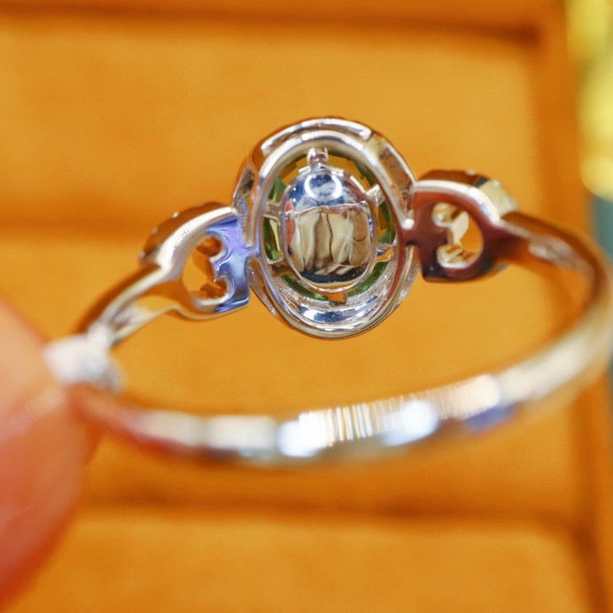 14k Gold 1.54 Ctw Natural Sapphire & Diamond Ring - 4