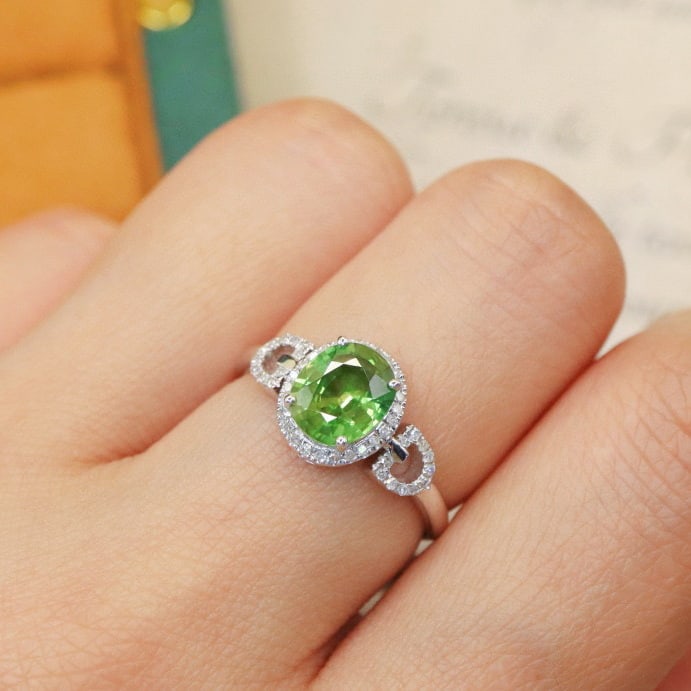 14k Gold 1.54 Ctw Natural Sapphire & Diamond Ring - 5