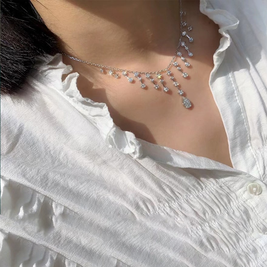 14k Gold 2.05 Ct Natural H Diamond Necklace - 6