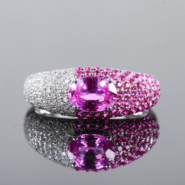 14k Gold 1.67 Ctw Natural Sapphire & Sapphire Ring (1 of 7)