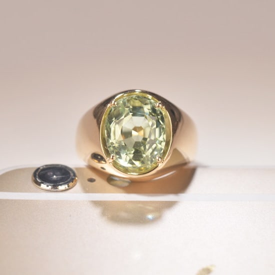 14k Gold 5.65 Ct Natural Tourmaline Ring - 6