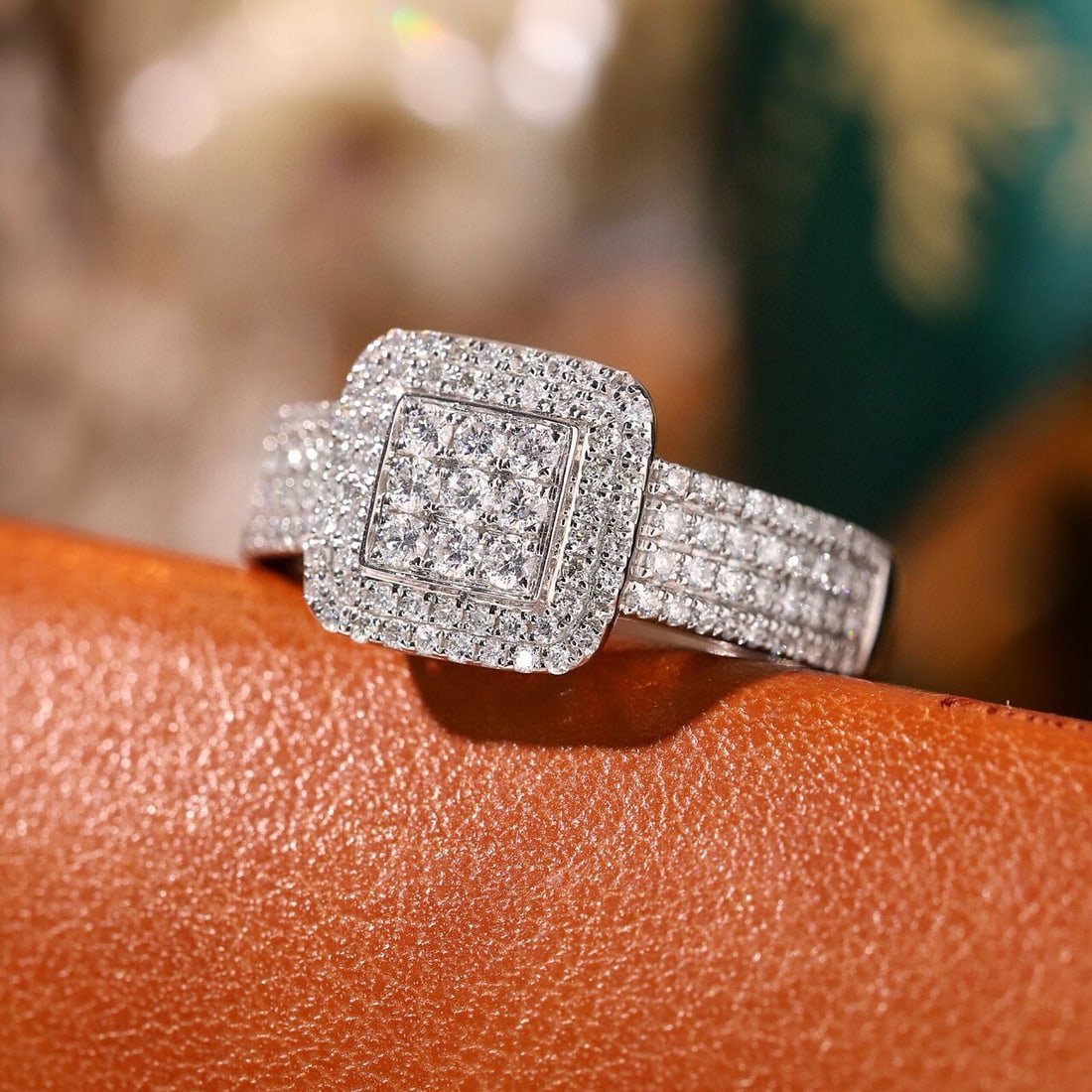 14k Gold 0.6 Ct Natural H Diamond Ring - 2