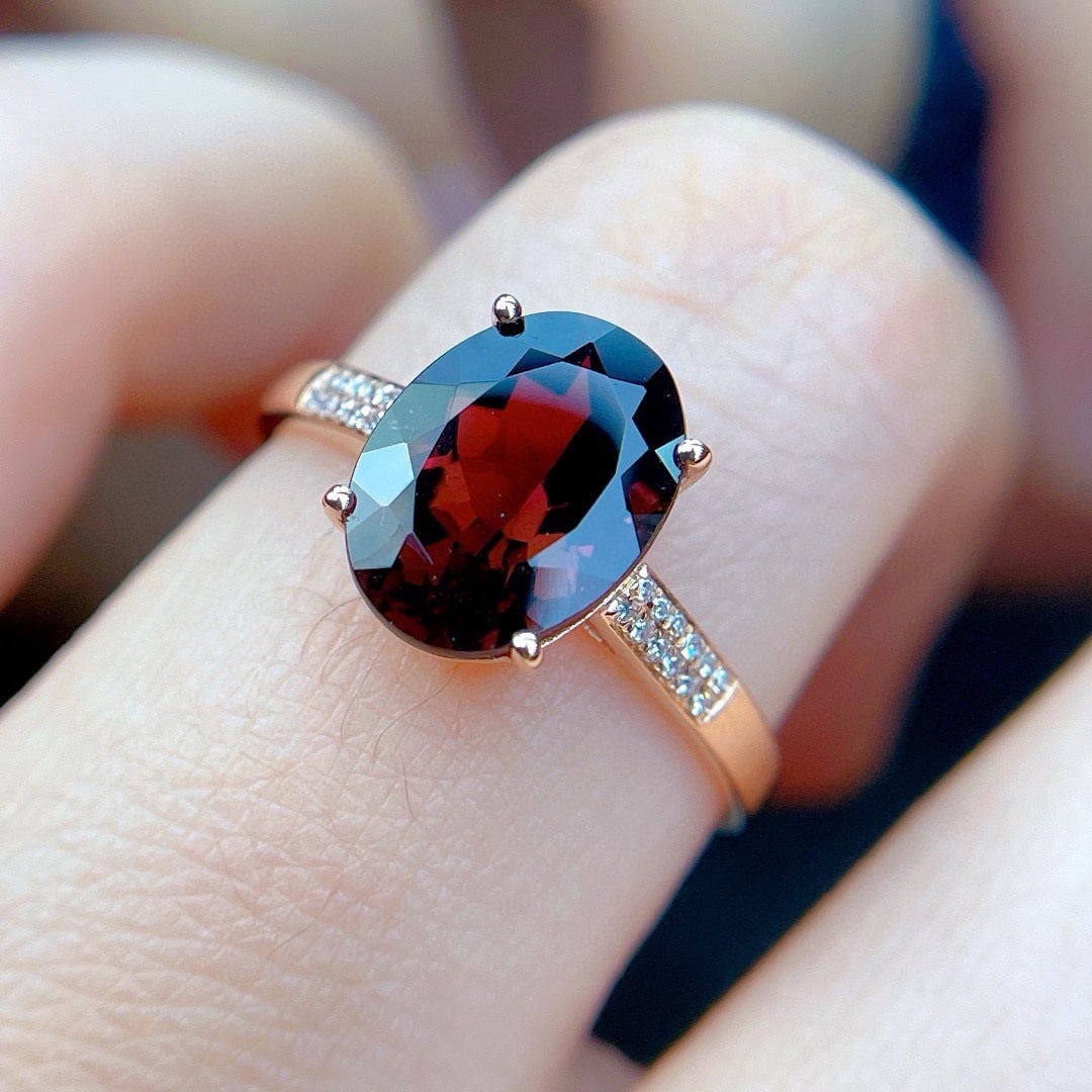 14k Gold 2.8 Ct Natural Tourmaline & Diamond Ring - 5