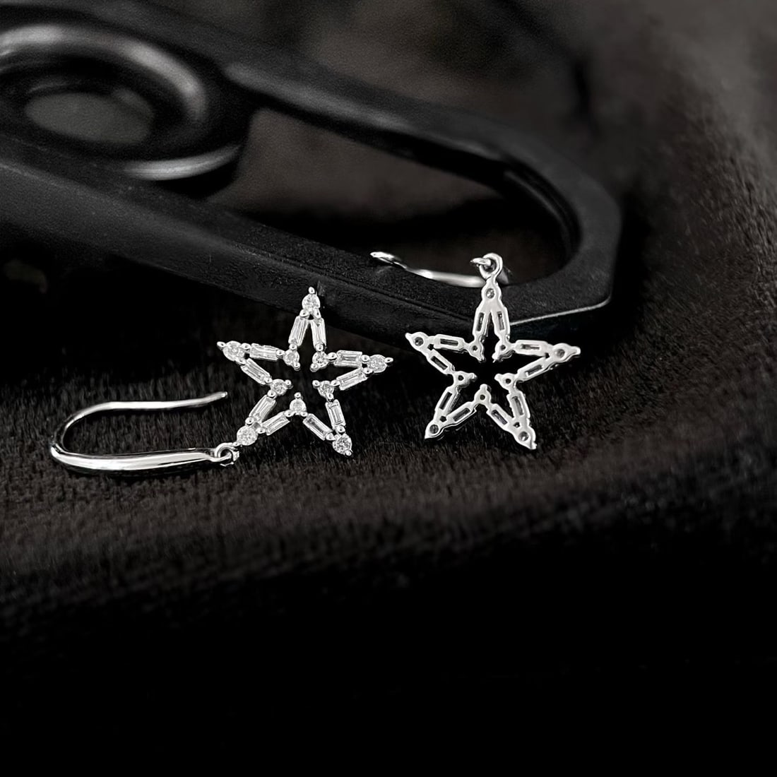 14k Gold 0.4 Ct Natural H Diamond Earrings - 3