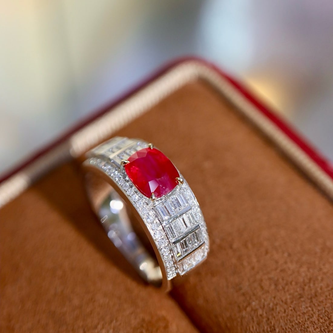 14k Gold 1.78 Ctw Natural Ruby & Diamond Ring - 6