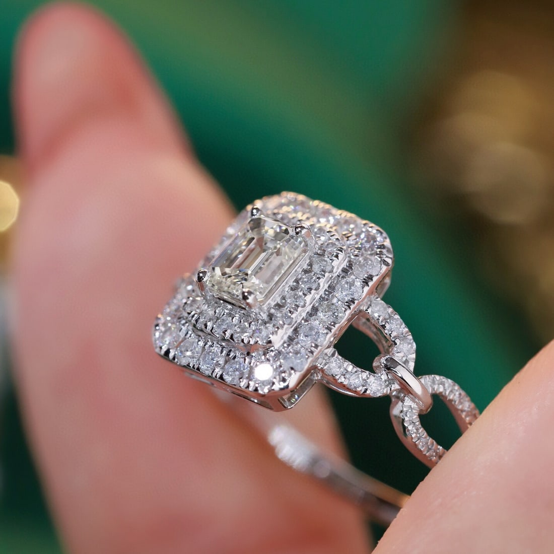 14k Gold 0.98 Ctw Natural H Diamond Ring - 4