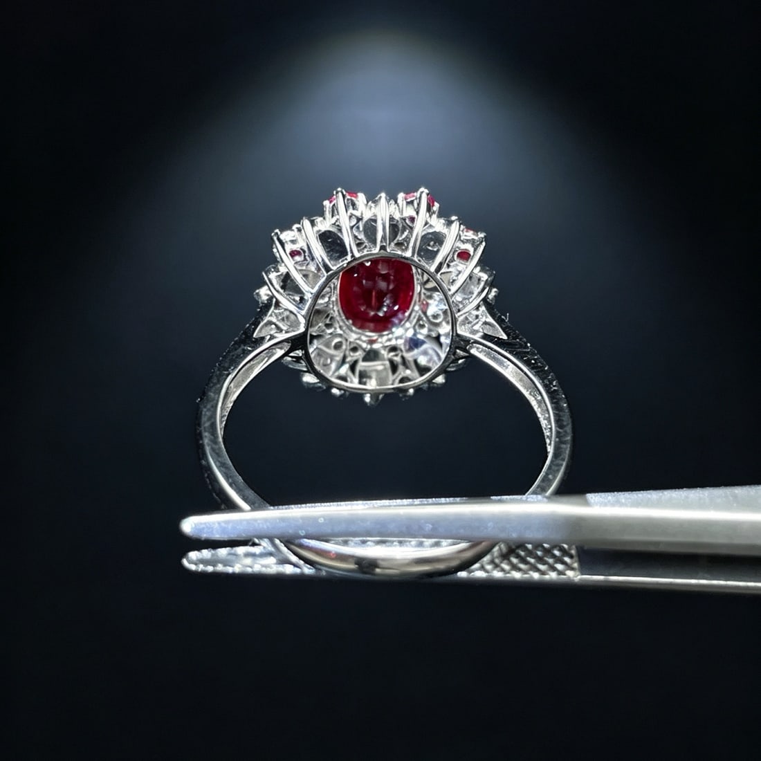 14k Gold 1.25 Ctw Natural Ruby & Diamond Ring - 5