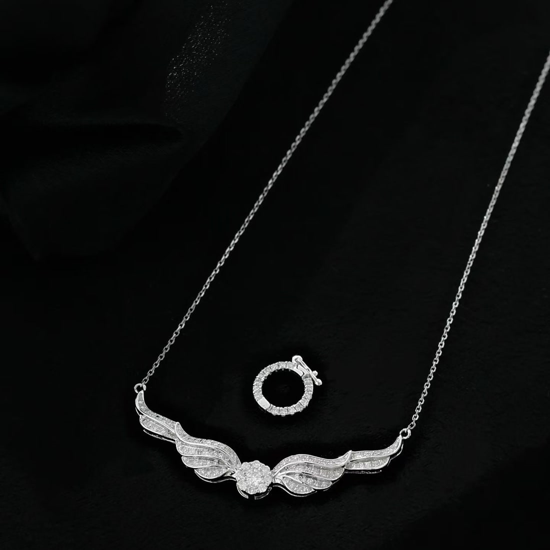 14k Gold 0.5 Ct Natural H Diamond Necklace - 4