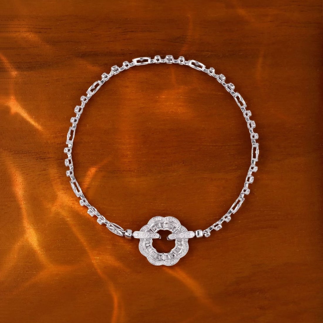 14k Gold 1.2 Ct Natural H Diamond Bracelet - 3