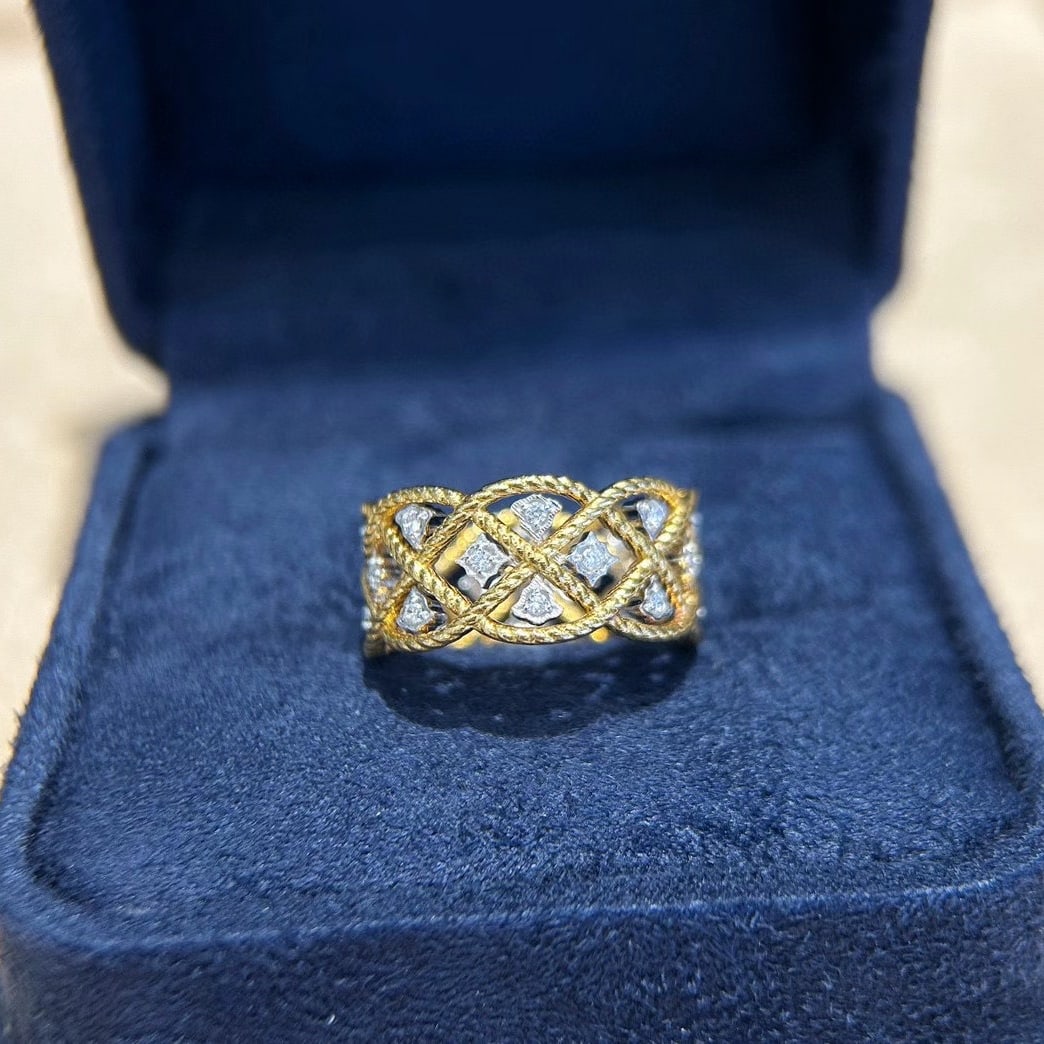 14k Gold 0.26 Ct Natural H Diamond Ring - 6