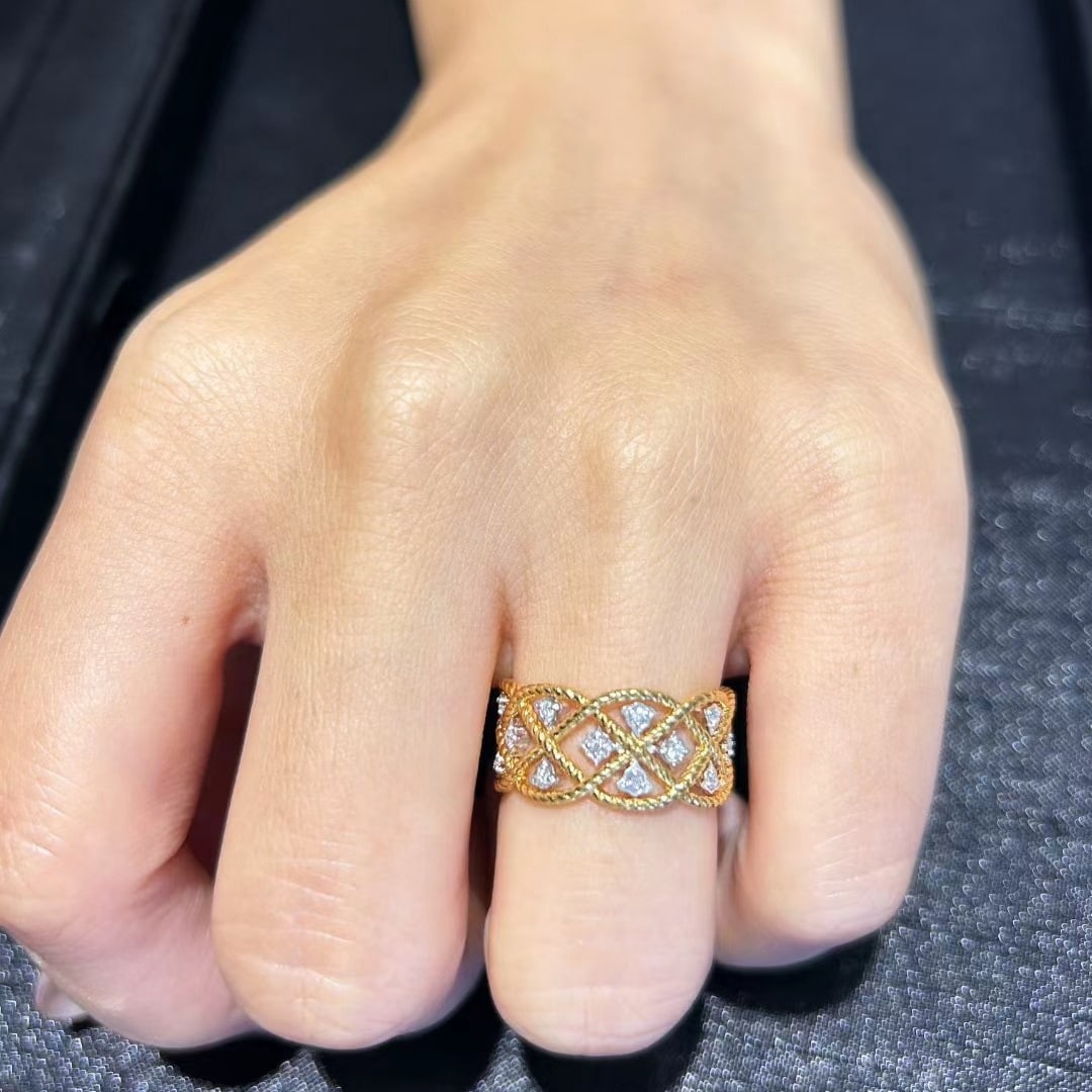 14k Gold 0.26 Ct Natural H Diamond Ring - 7