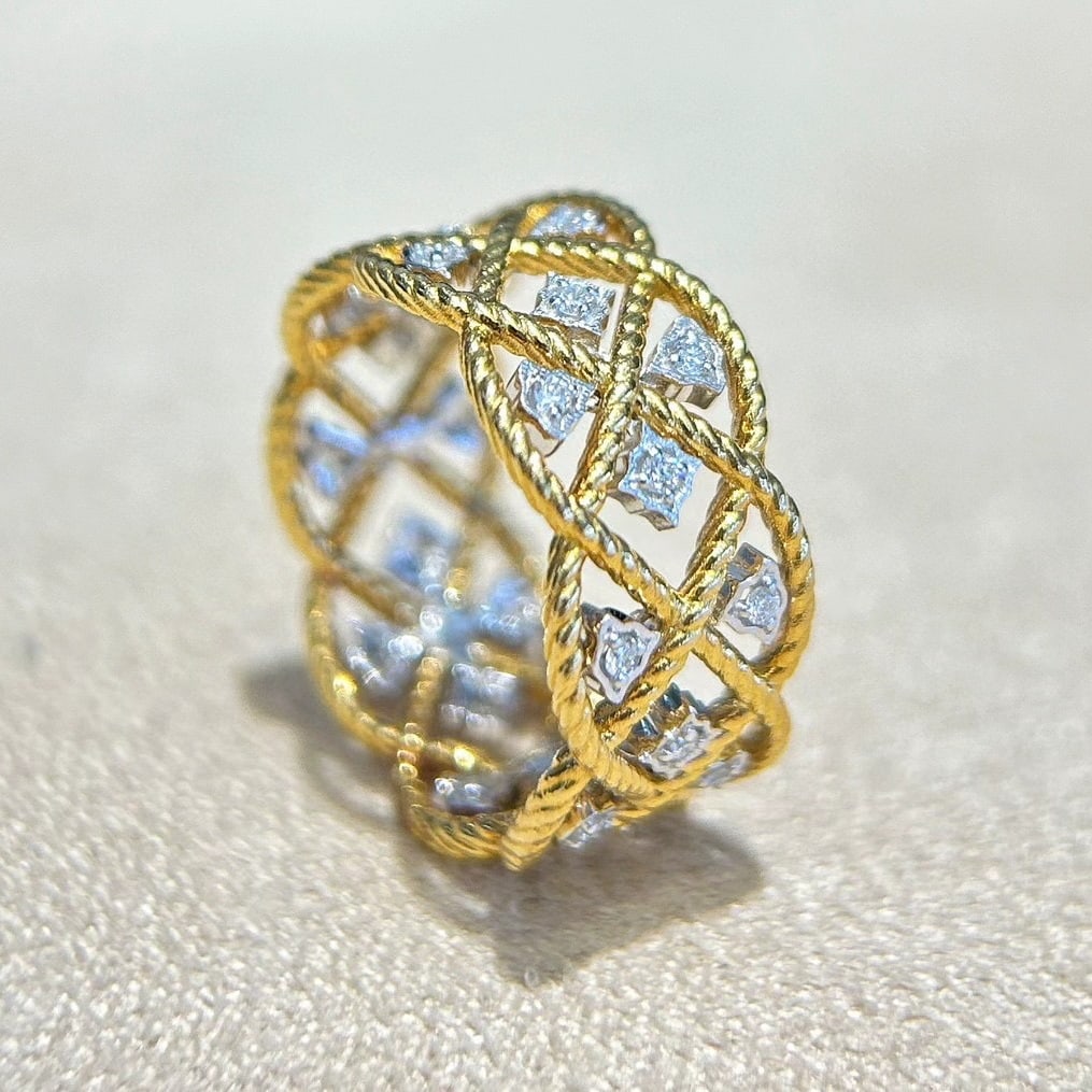 14k Gold 0.26 Ct Natural H Diamond Ring - 9