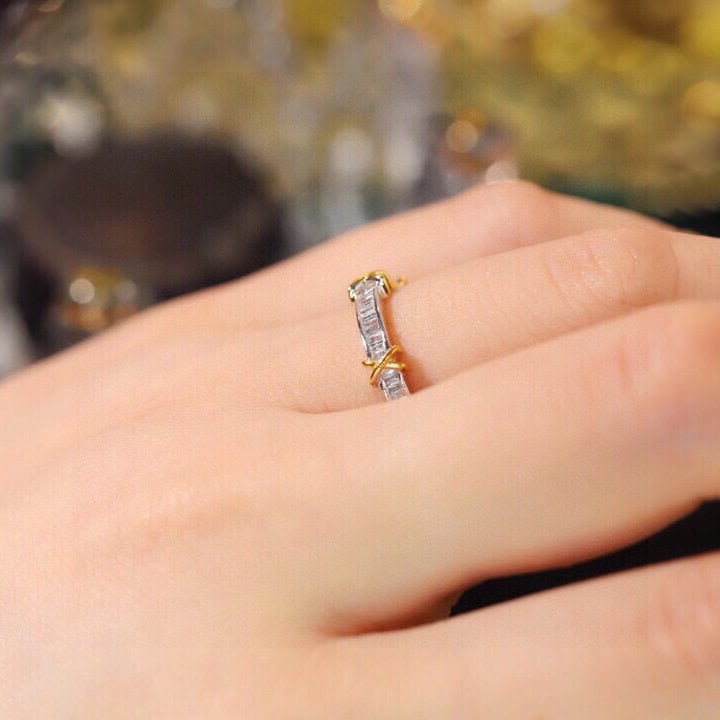 14k Gold 0.22 Ct Natural H Diamond Ring - 3