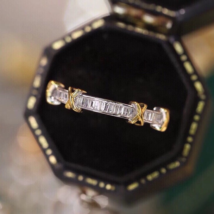 14k Gold 0.22 Ct Natural H Diamond Ring - 5