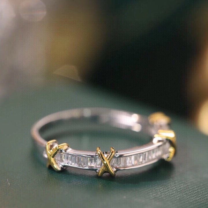 14k Gold 0.22 Ct Natural H Diamond Ring - 6