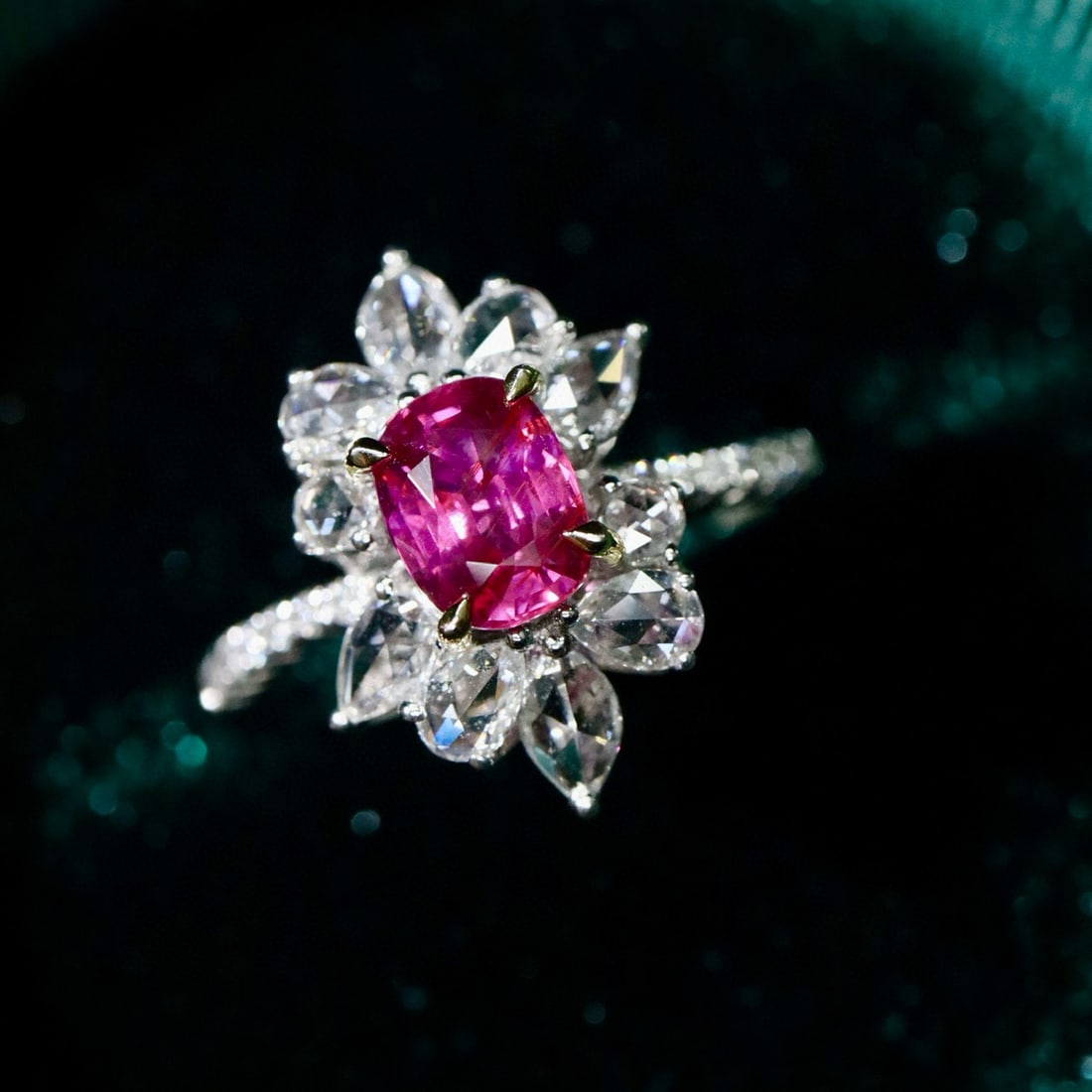 14k Gold 1.80 Ctw Natural Ruby & Diamond Ring - 5