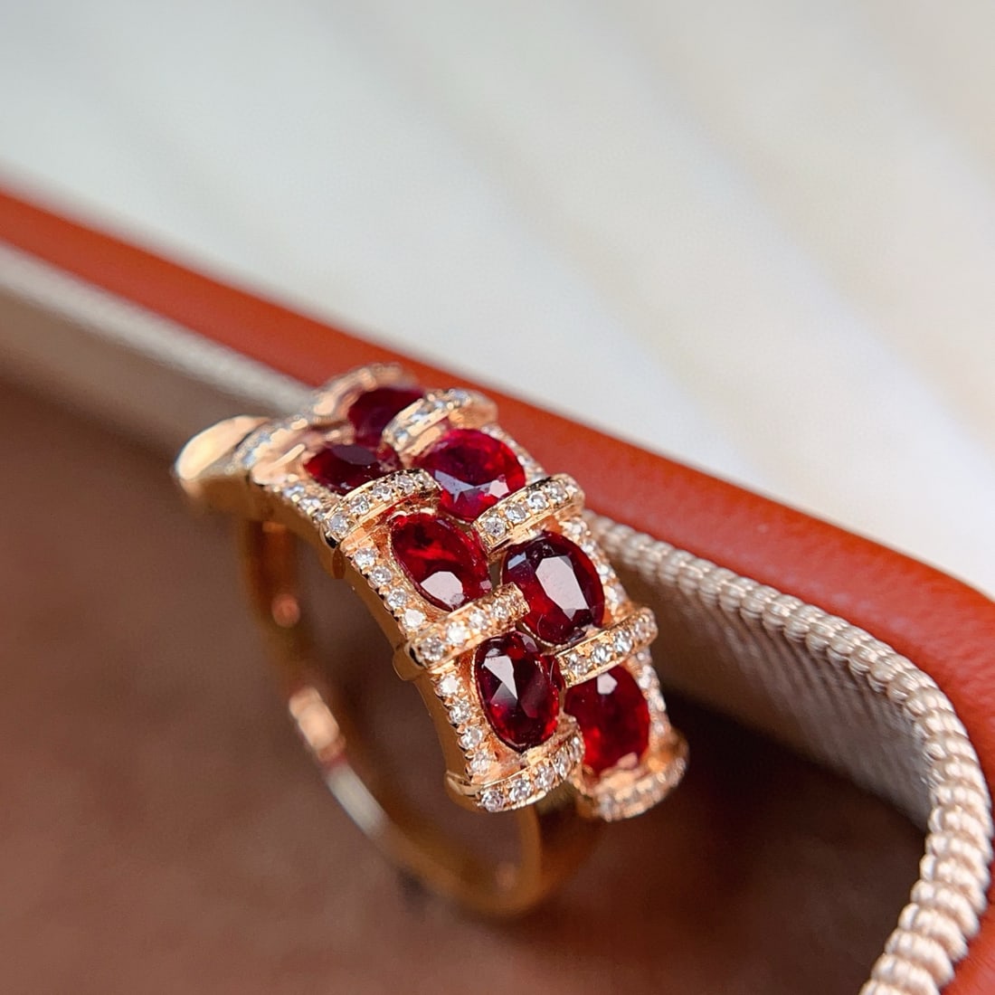 14k Gold 2.30 Ct Natural Ruby & Diamond Ring - 2