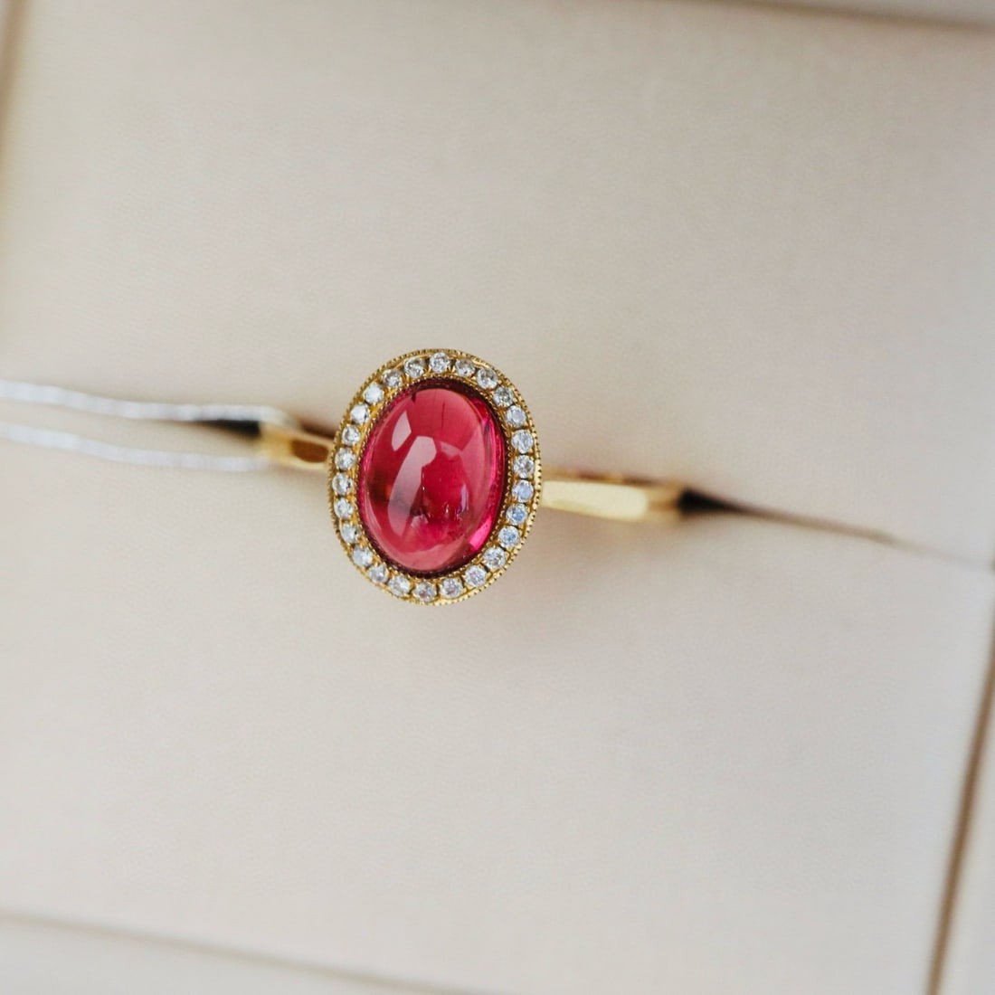 14k Gold 1.34 Ctw Natural Tourmaline & Diamond Ring - 6