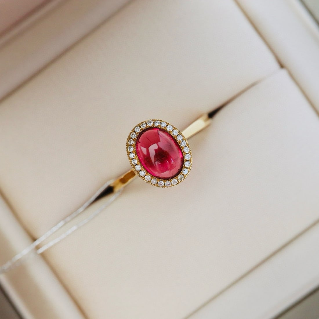 14k Gold 1.34 Ctw Natural Tourmaline & Diamond Ring - 8