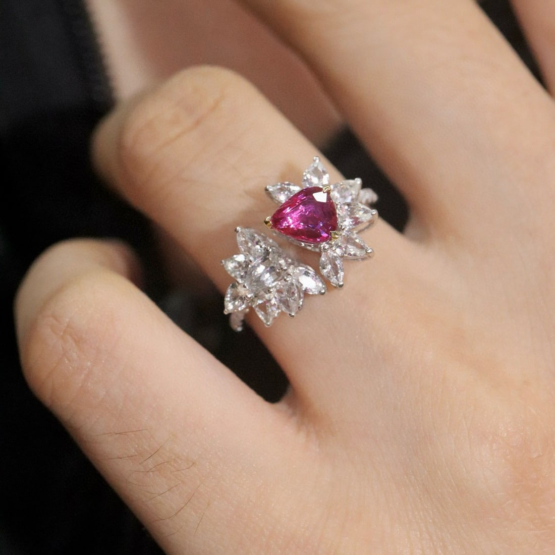 14k Gold 1.11 Ctw Natural Ruby & Diamond Ring - 5