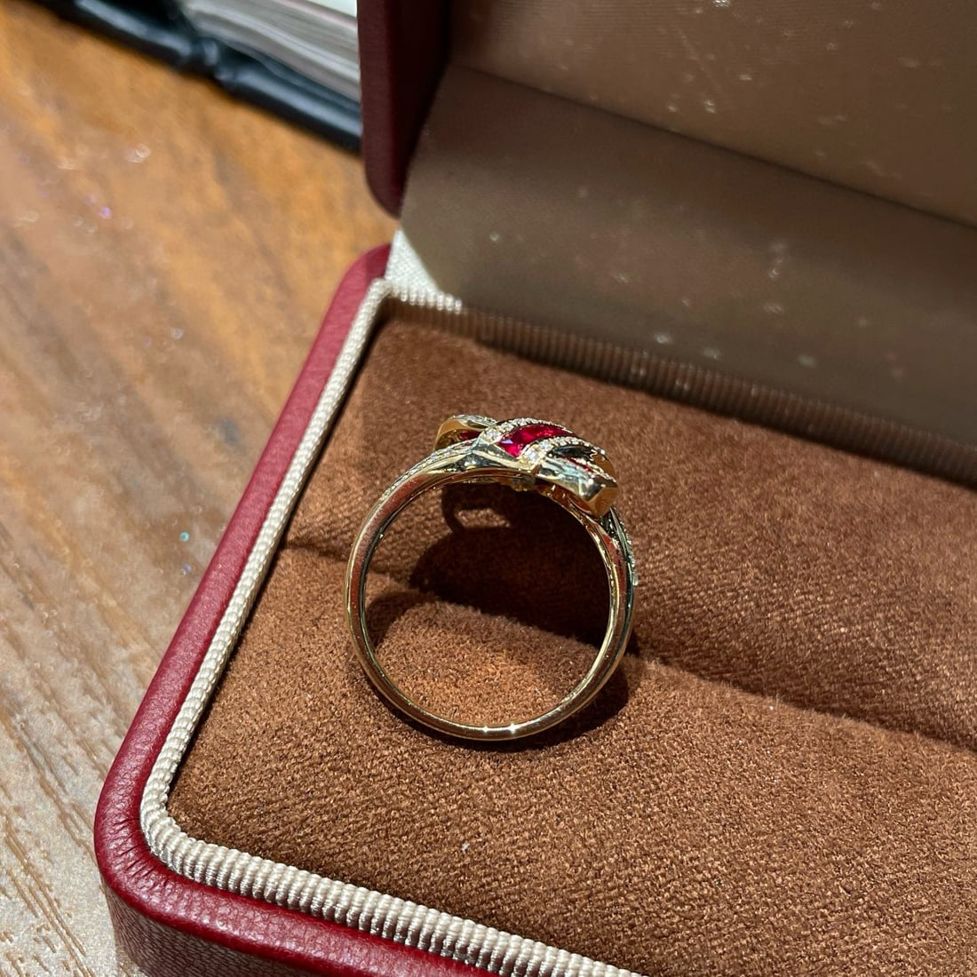 14k Gold 2 Ct Natural Ruby & Diamond Ring - 5