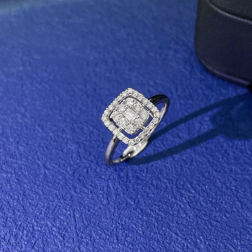 14k Gold 0.40 Ct Natural H Diamond Ring: Ref:231064297 // gold content:14k gold // ring size:7. 25us // // main gemstone:diamond // shape:multiply // carat weight:0. 40ct // clarity grade:vs-si // color:h // treatment:natural // Low