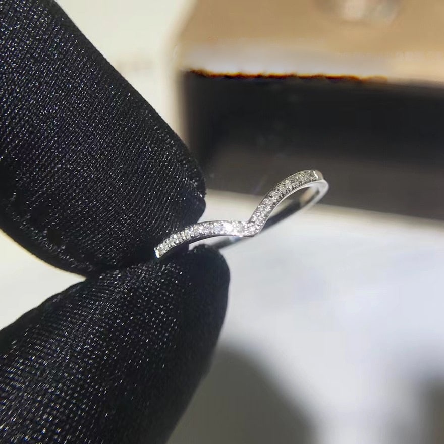 14k Gold 0.30 Ct Natural H Diamond Ring - 2