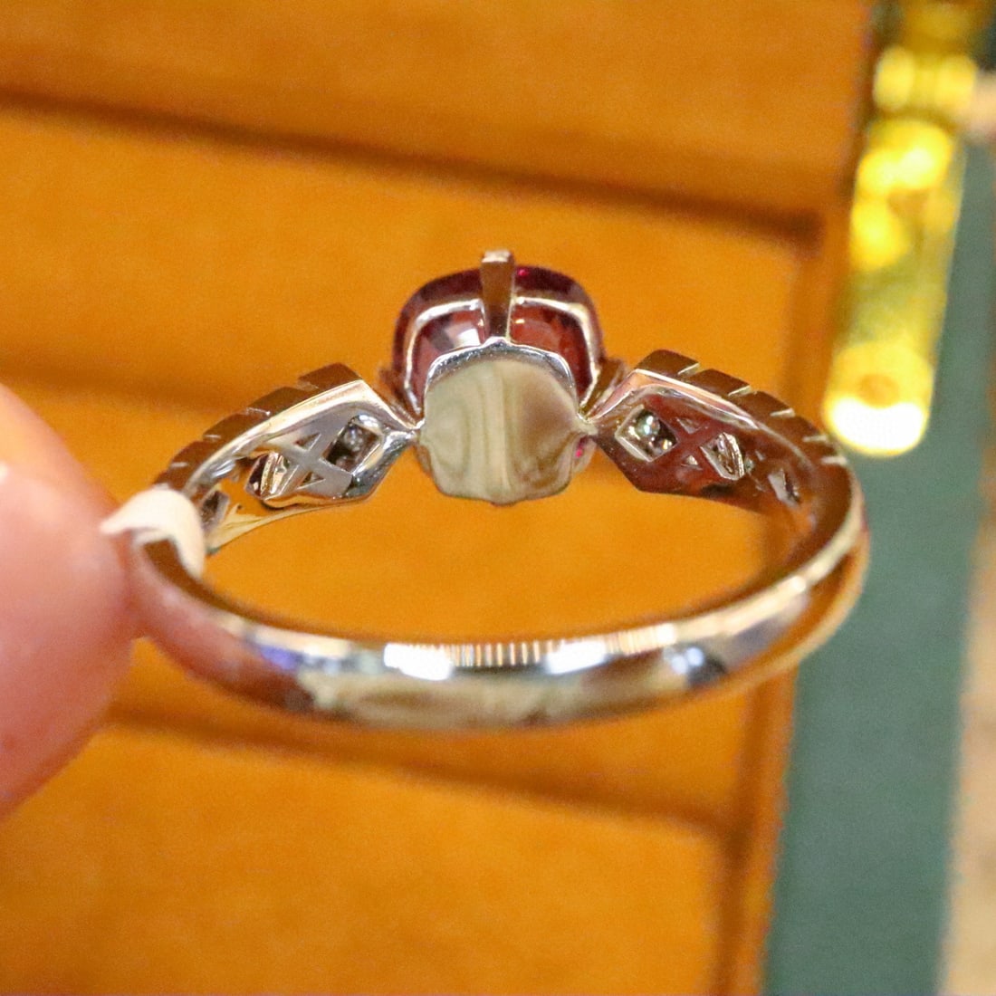 14k Gold 2.89 Ctw Natural Spinel & Diamond Ring - 4