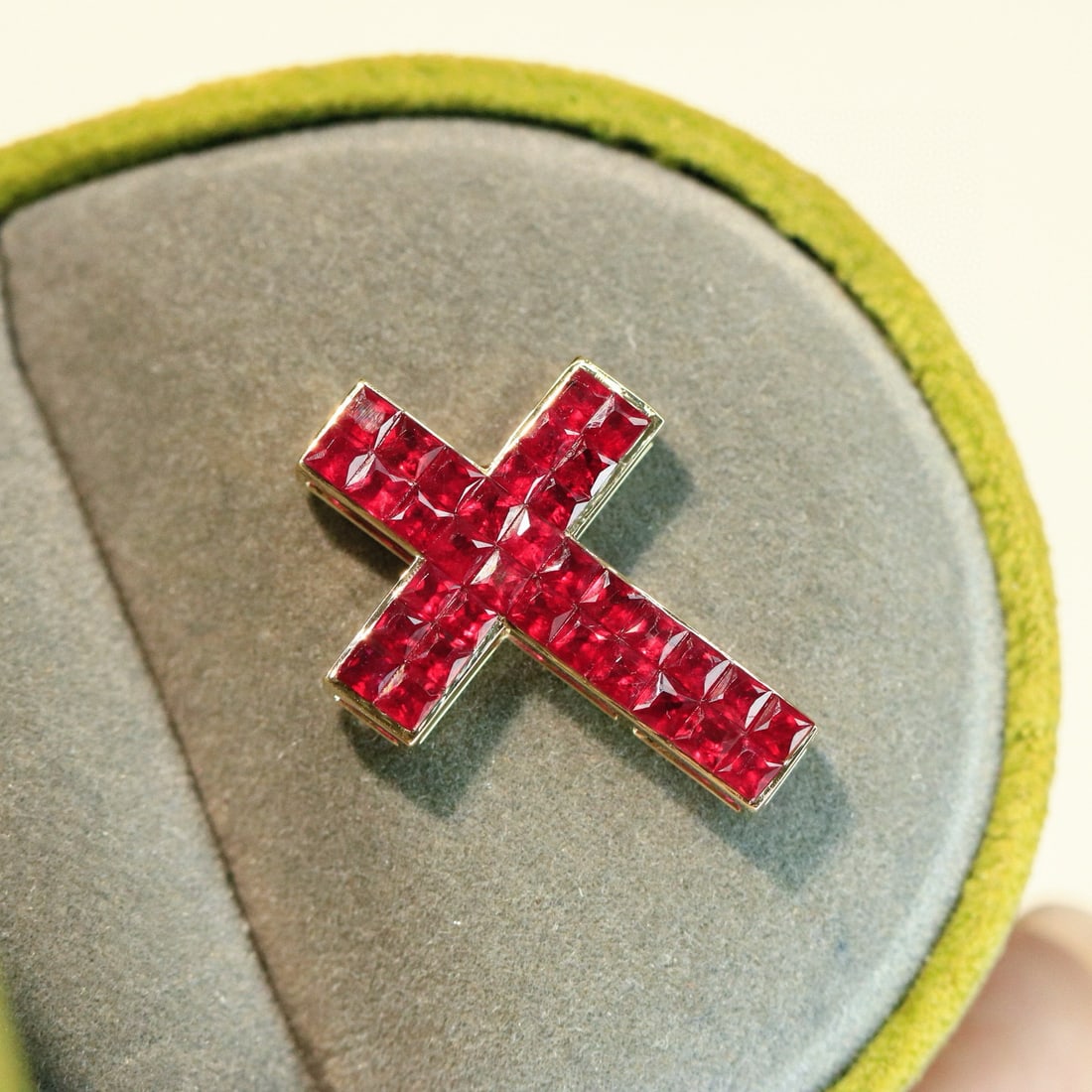 14k Gold 2.31 Ct Natural Ruby Pendant( Without Chain ) - 2