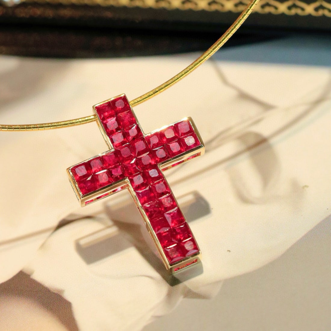 14k Gold 2.31 Ct Natural Ruby Pendant( Without Chain ) - 7