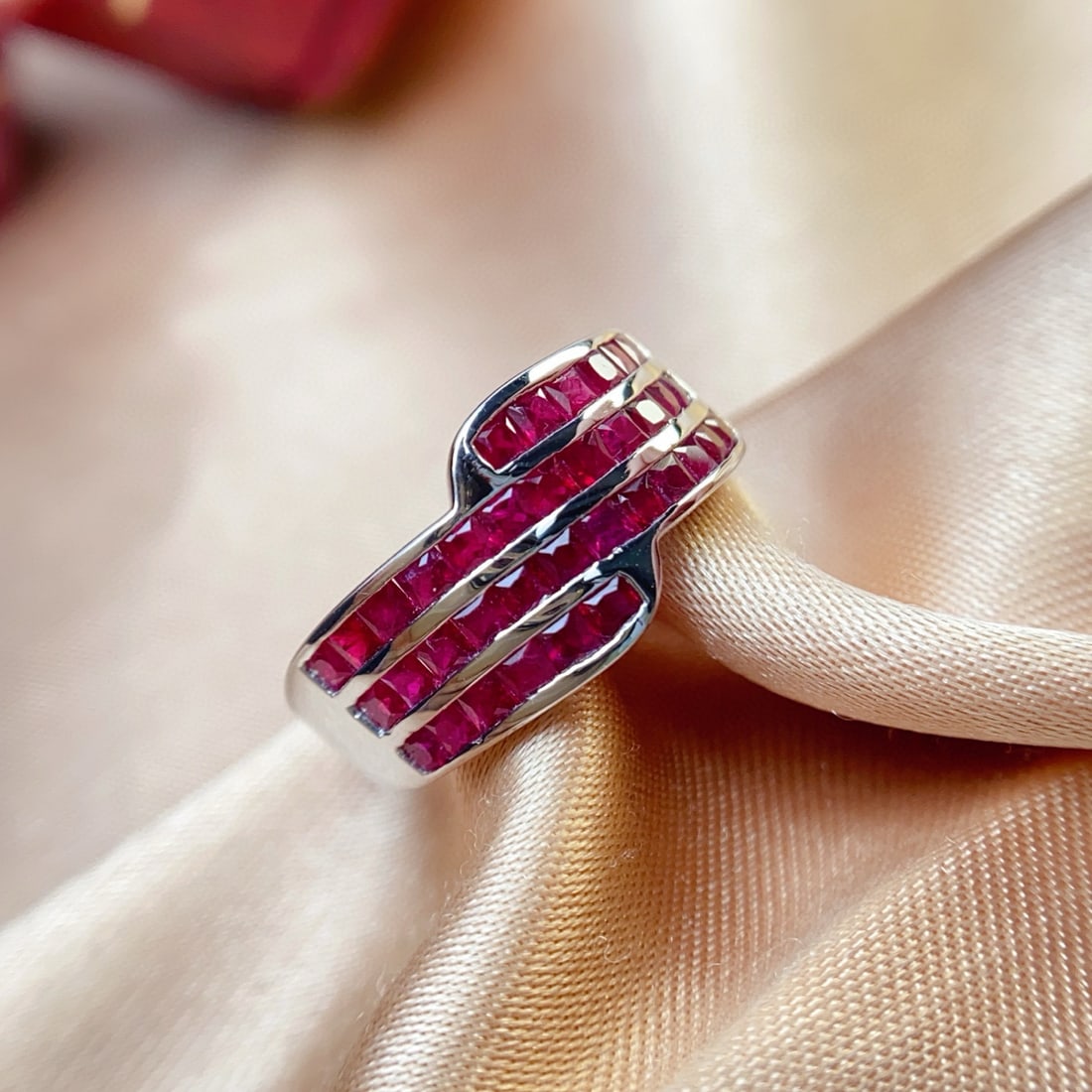 14k Gold 2.00 Ct Natural Ruby Ring - 5