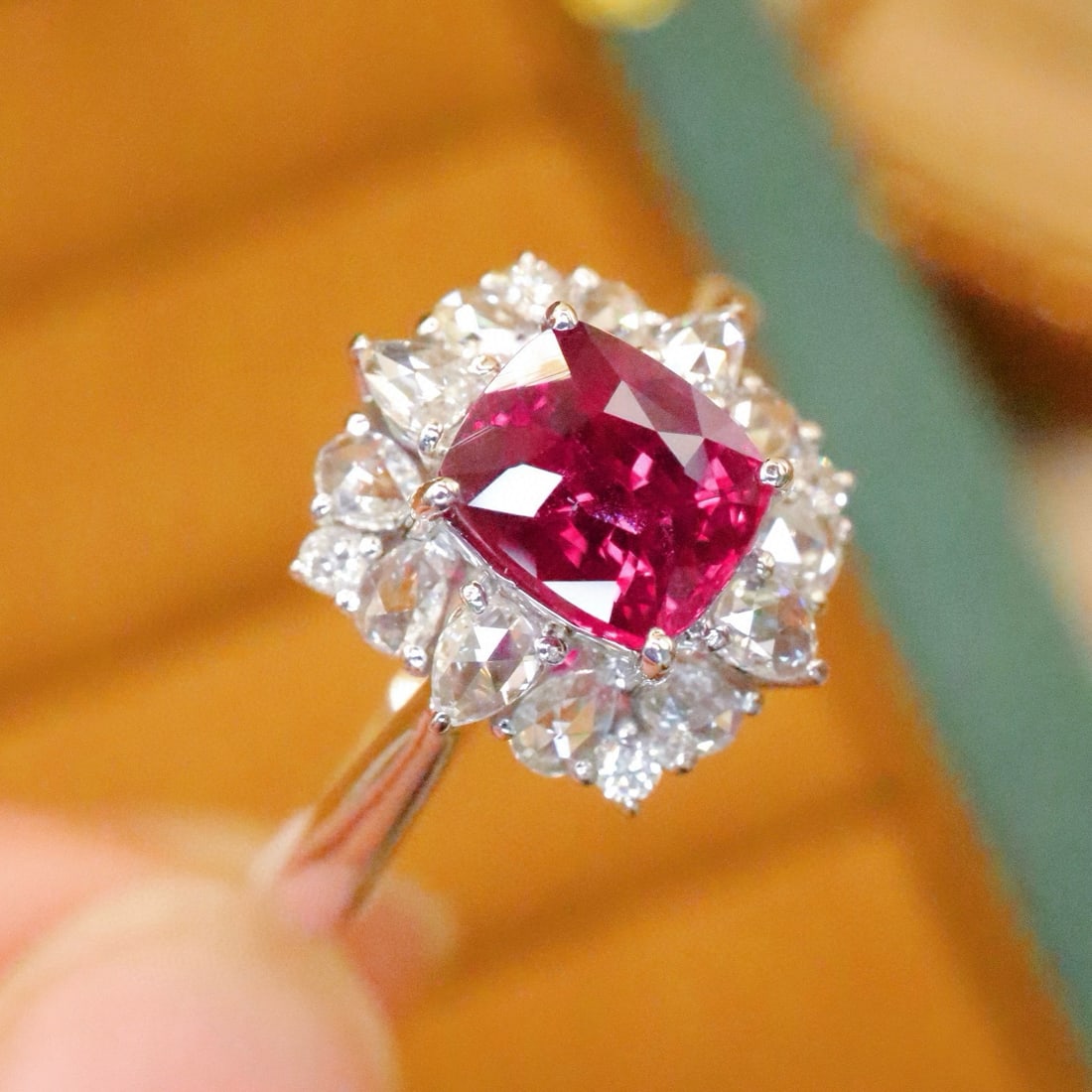 14k Gold 1.42 Ctw Natural Ruby & Diamond Ring - 3