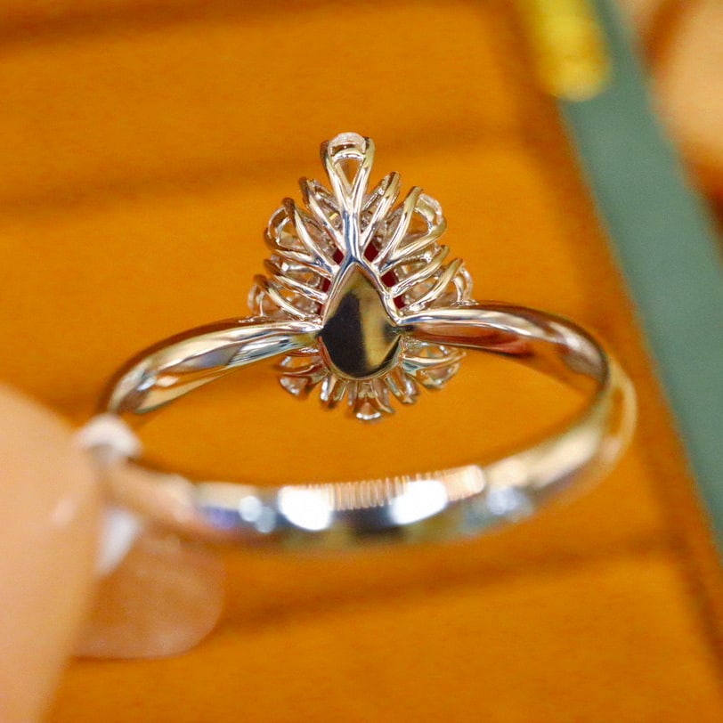 14k Gold 1.46 Ctw Natural Ruby & Diamond Ring - 4