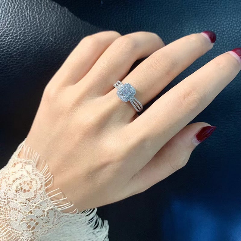 14k Gold 0.5 Ct Natural H Diamond Ring - 5