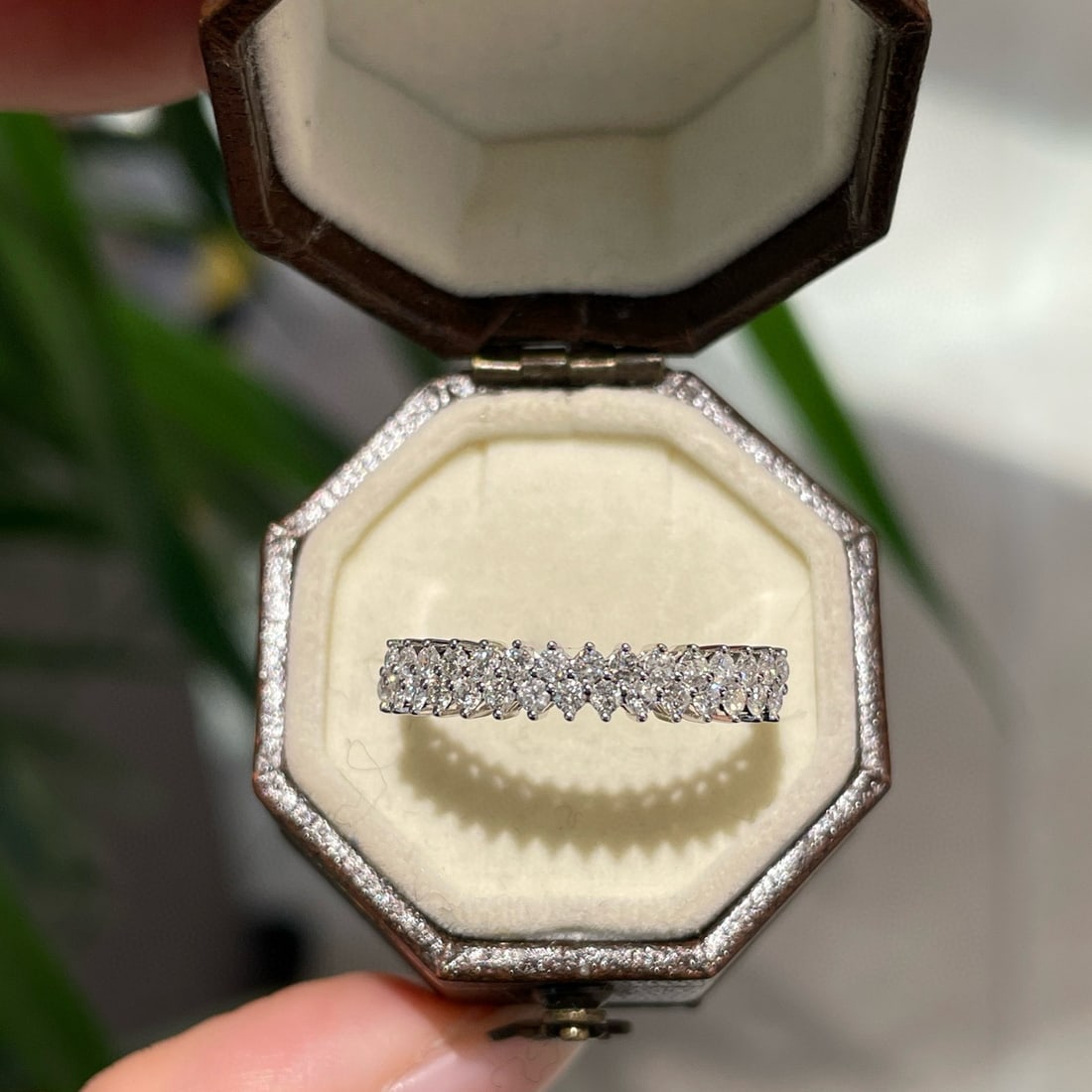 14k Gold 0.4 Ct Natural H Diamond Ring - 4