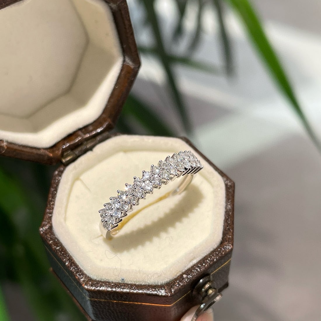 14k Gold 0.4 Ct Natural H Diamond Ring - 5