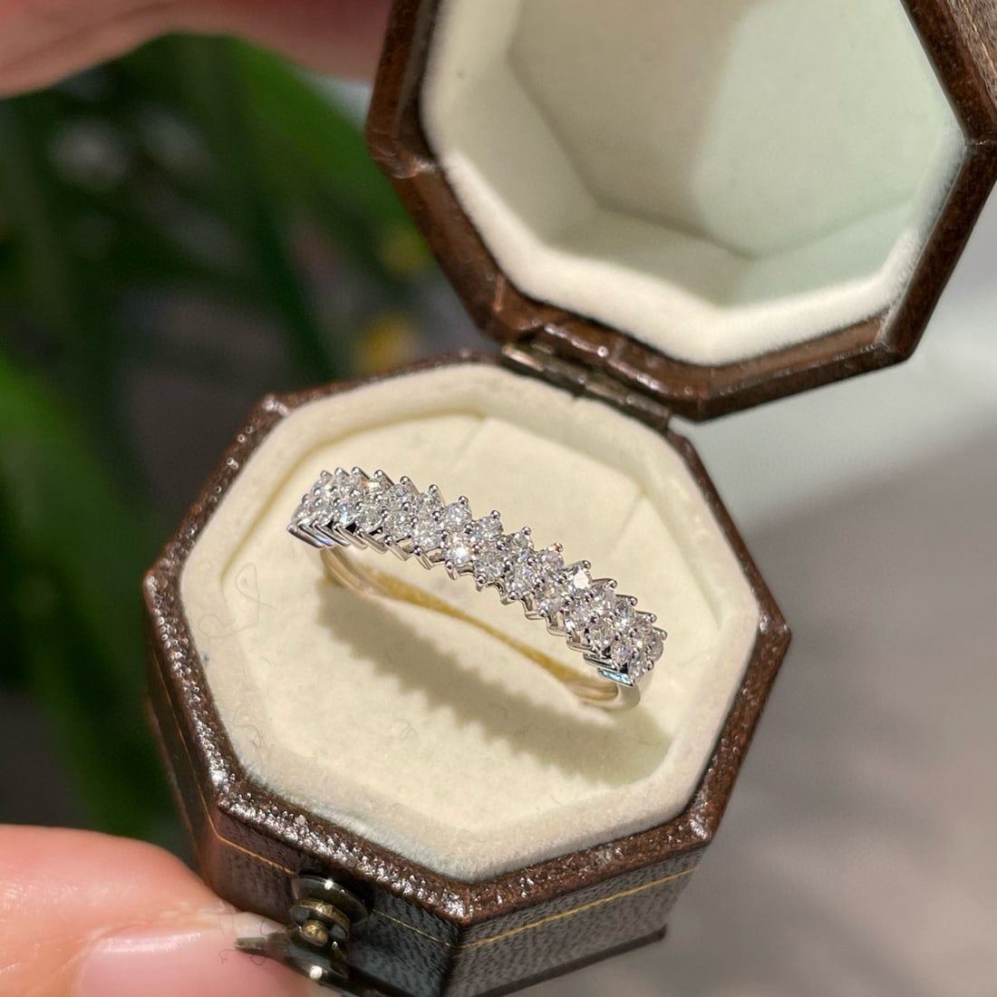 14k Gold 0.4 Ct Natural H Diamond Ring - 6