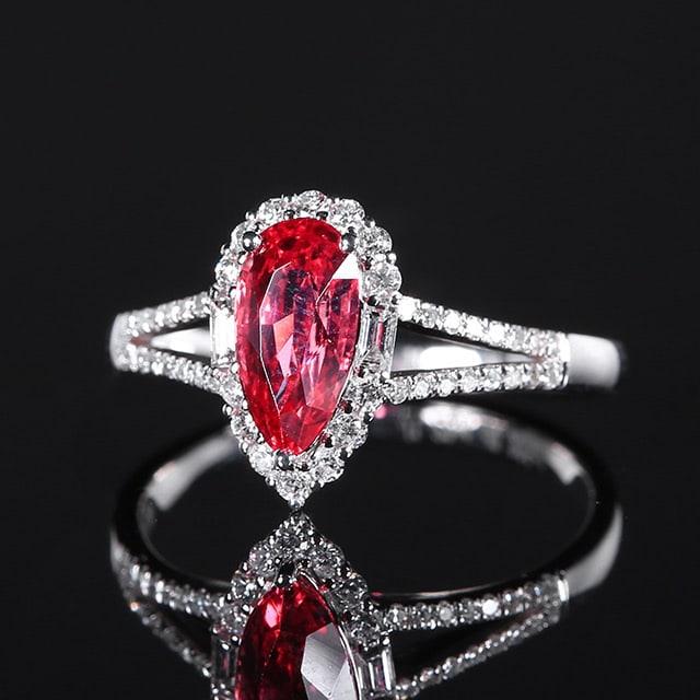 14k Gold 1.52 Ctw Natural Spinel & Diamond Ring - 3