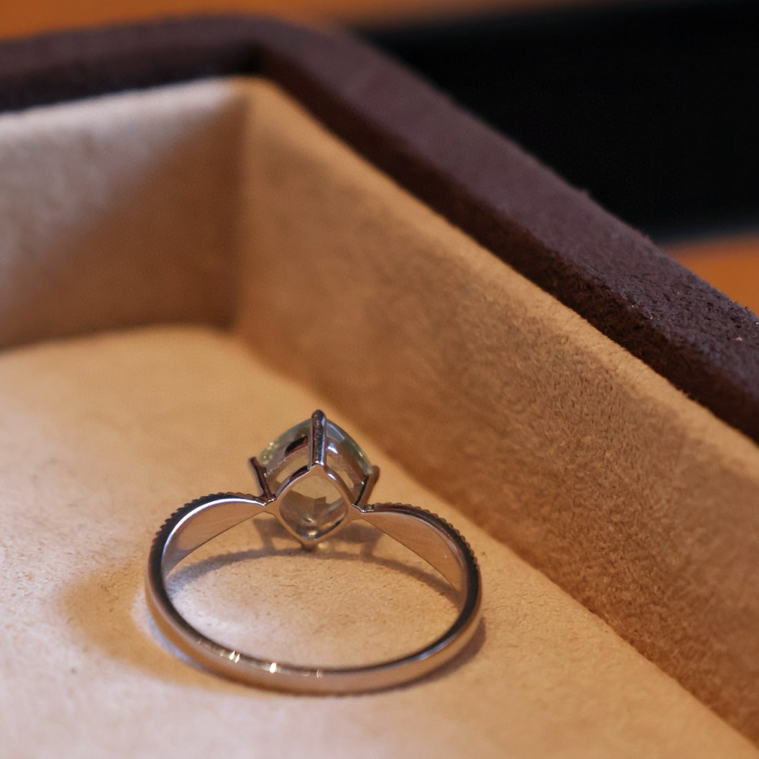 14k Gold 0.90 Ct Natural Aquamarine Ring - 4