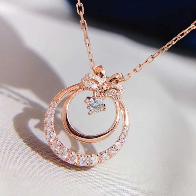 14k Gold 0.16 Ct Natural H Diamond Pendant( Without Chain ) (1 of 6)