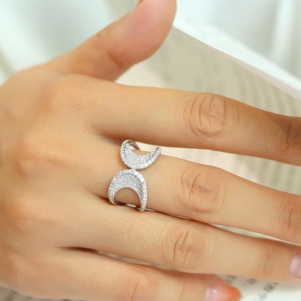 14k Gold 0.40 Ct Natural H Diamond Ring - 5