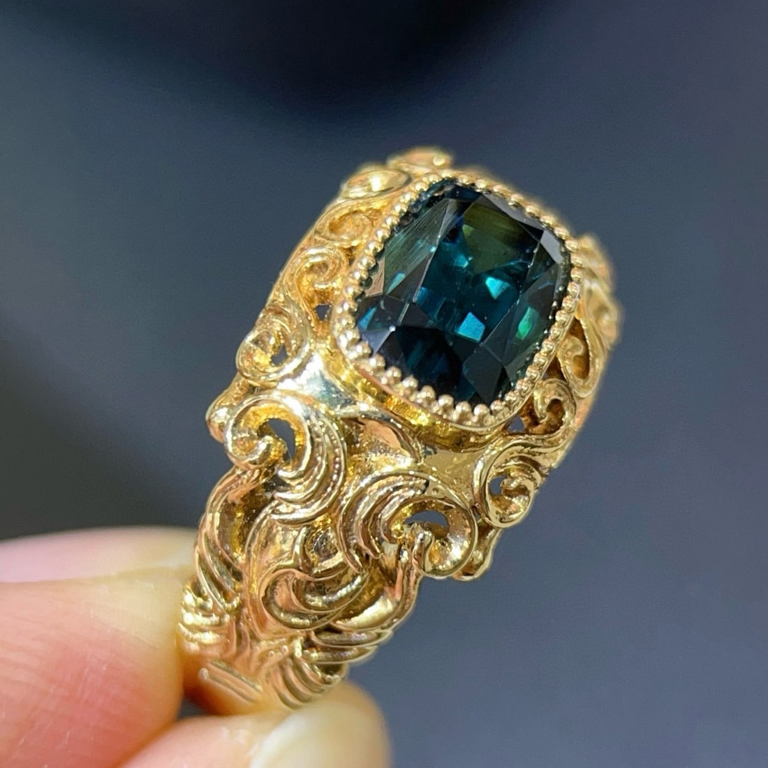 14k Gold 2.01 Ct Natural Tourmaline Ring - 6