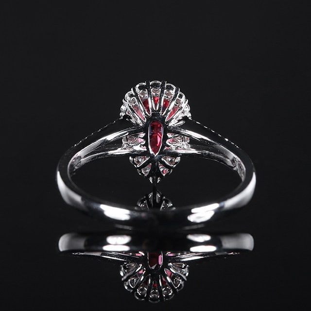 14k Gold 1.52 Ctw Natural Spinel & Diamond Ring - 4