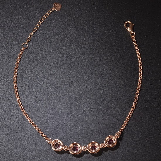 14k Gold 1.64 Ctw Natural Ruby & Diamond Bracelet - 4