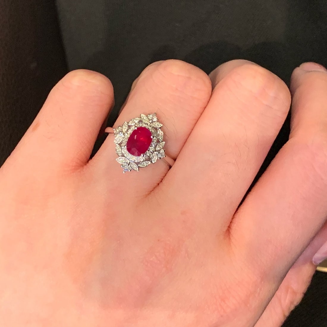 14k Gold 1.35 Ctw Natural Ruby & Diamond Ring - 5