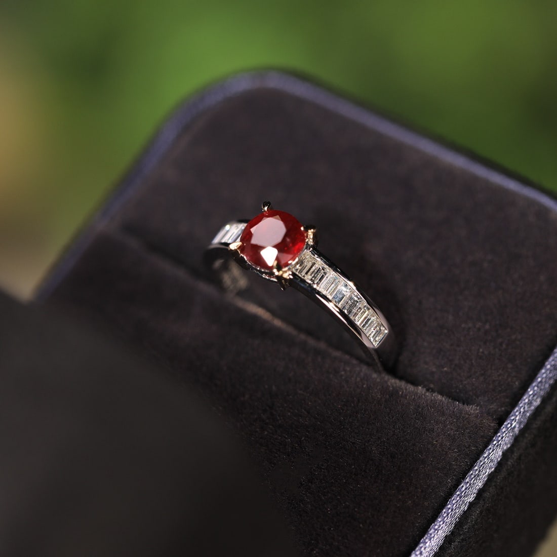 14k Gold 1.63 Ctw Natural Ruby & Diamond Ring - 2